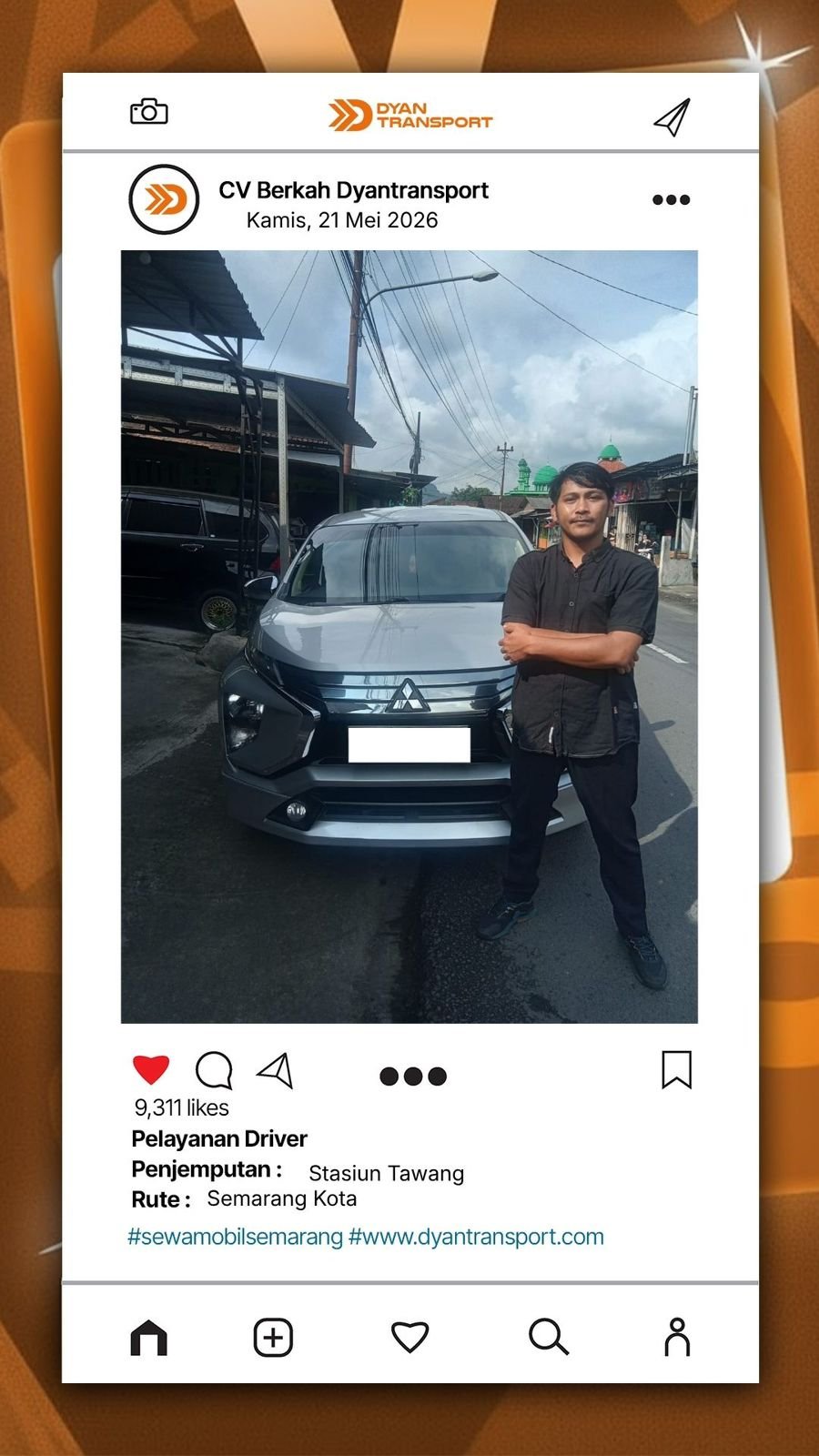 Driver berpengalaman memahami rute perjalanan, kondisi lalu lintas, dan selalu mengutamakan keselamatan penumpang. Selain itu, sikap ramah dan sopan membuat pelanggan merasa nyaman selama perjalanan.