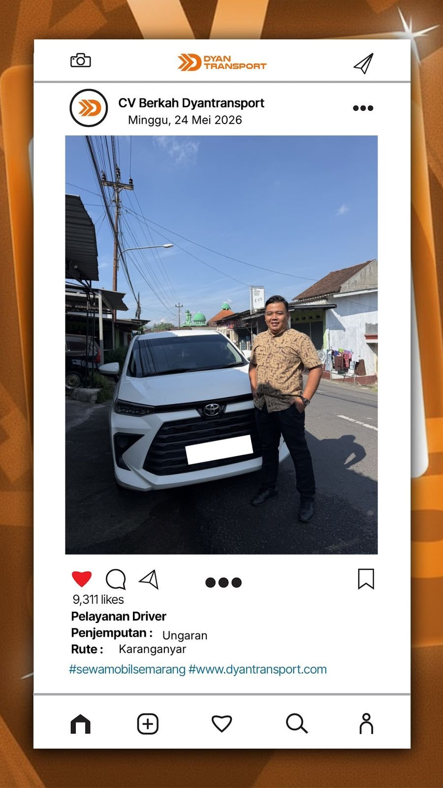 Selain mengutamakan keselamatan, driver juga siap membantu kebutuhan perjalanan wisata Anda selama di perjalanan. Pelayanan ramah dan sopan menjadi nilai tambah yang membuat wisata semakin menyenangkan.