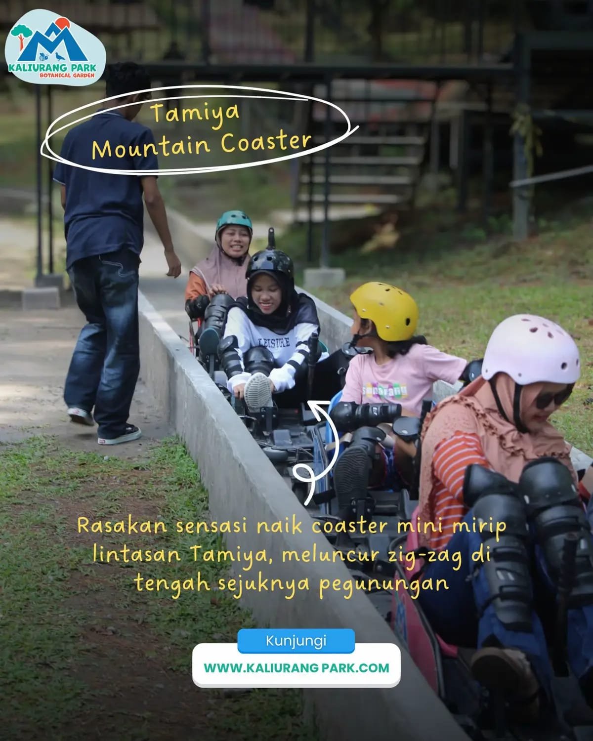 Kaliurang Park Terdaat Wahana Seru untuk anak anak ataupun dewasa seperti Tamiya Mountain Caster
