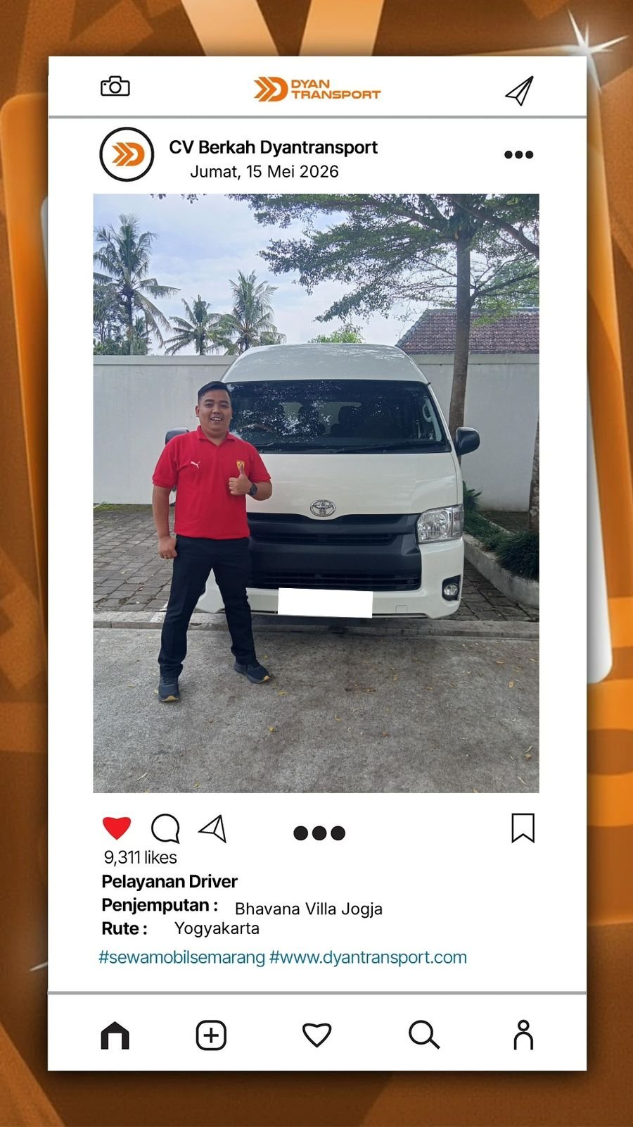 Sopir profesional memahami kondisi jalan dan mampu menangani situasi darurat dengan baik.