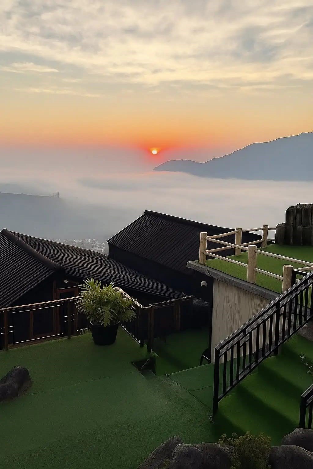 Dari beberapa spot wisata, pengunjung dapat melihat hamparan perbukitan, lautan awan, hingga panorama alam yang terasa begitu dekat dengan langit.
