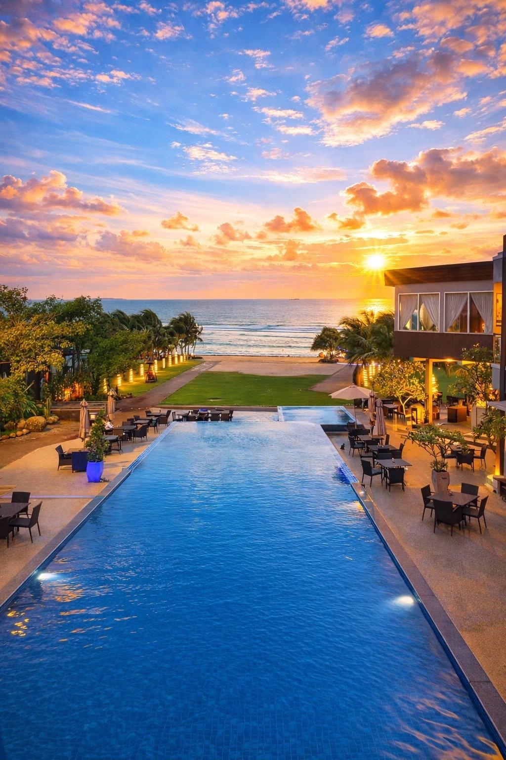 Tilem Beach Hotel & Resort Jepara, Pemandangan laut yang luas memberikan pengalaman relaksasi yang berbeda. 