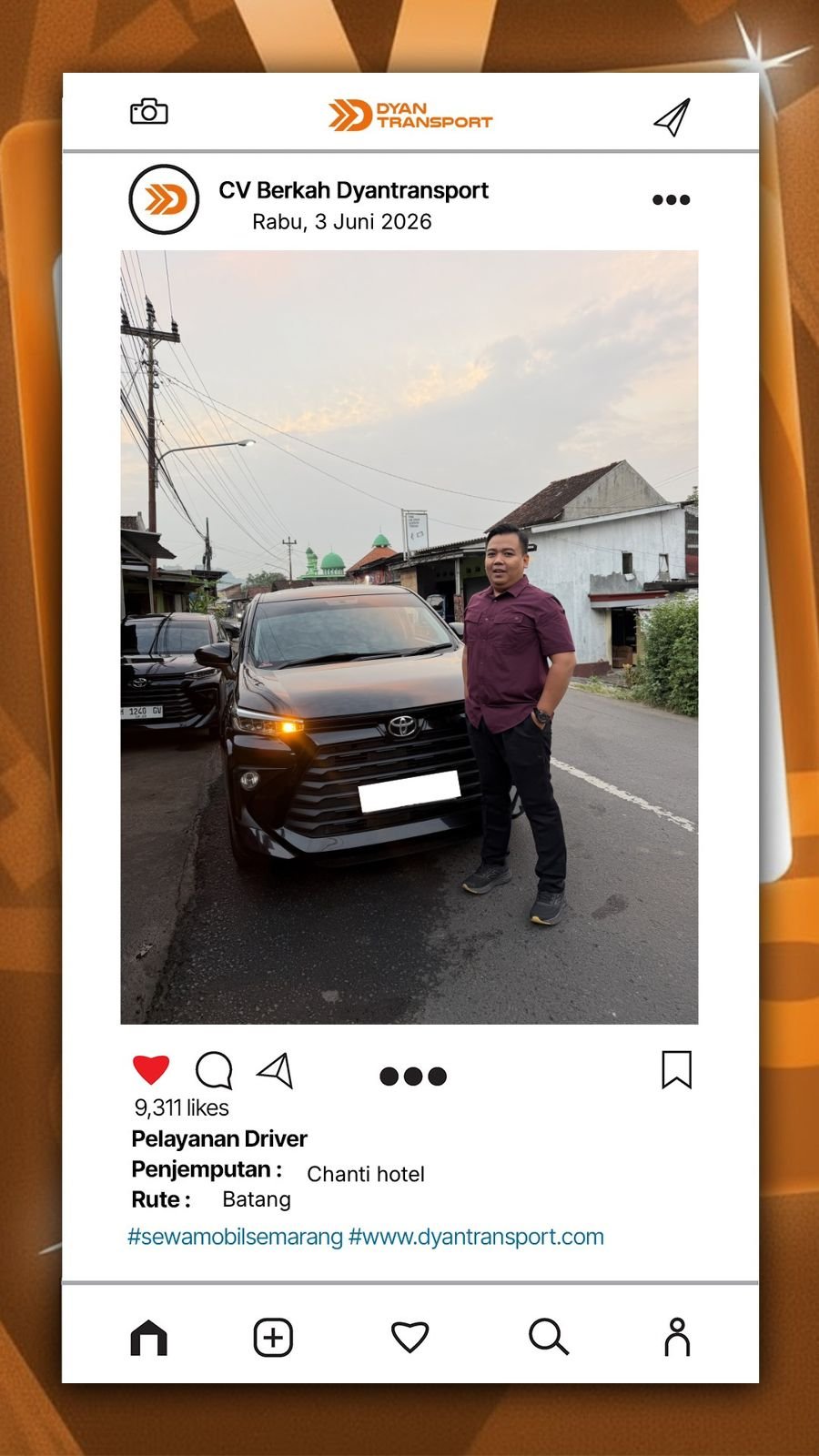 Rental Mobil Semarang Penjemputan Bandara Driver profesional memahami kondisi lalu lintas Semarang dan mampu memilih jalur terbaik menuju kantor, hotel, kawasan industri, maupun lokasi meeting.