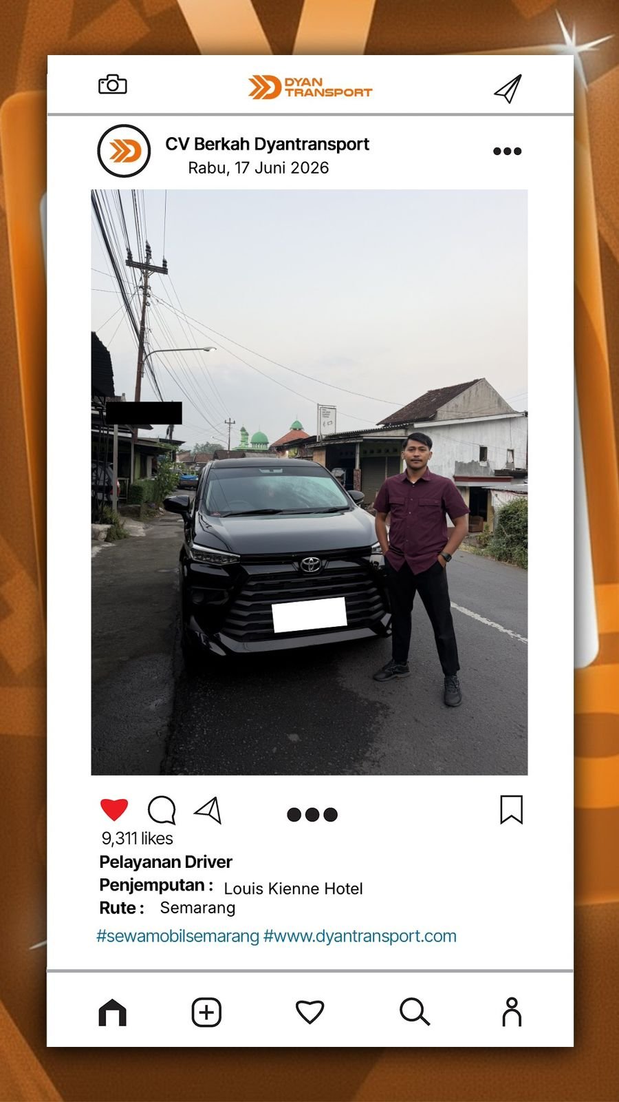 Dyan Transport hadir sebagai penyedia rental mobil Semarang terpercaya yang melayani kebutuhan transportasi masyarakat maupun wisatawan.
